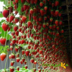 Клубника ампельная Анастасия купить по цене от 370р. в интернет-магазине «Посадика» с доставкой почтой в в Людиновое и по всей России – [изображение №1].